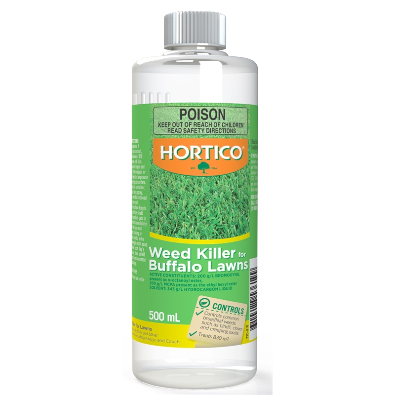Hortico 500ml Selective Weed Killer For Buffalo Lawns Bindii Clover Dandelion Ebay