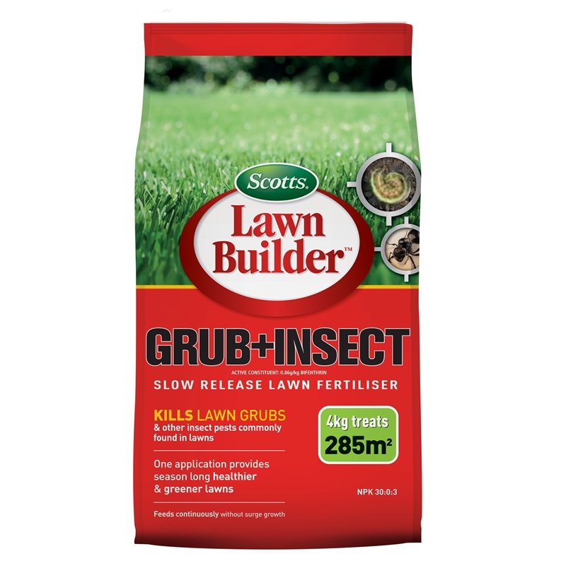 Scotts Lawn Builder 4kg Grub And Insect Control Fertiliser | eBay